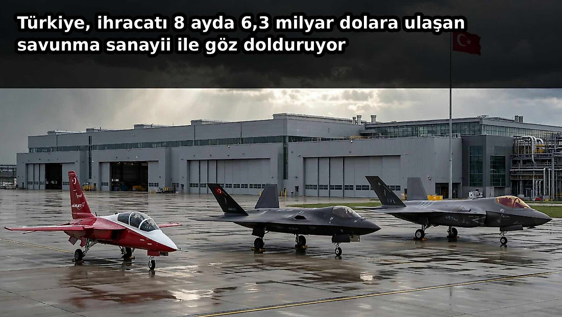 Türkiye  ihracatı 8 ayda 6,3 milyar dolara ulaşan savunma sanayii ile göz dolduruyor