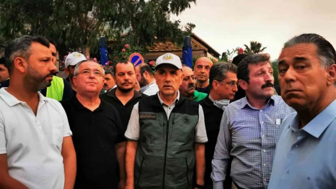 Bakan Kirişci: 'Gece görüşlü yangın söndürme helikopterlerini ilk kez Datça yangınında deneyeceğiz'