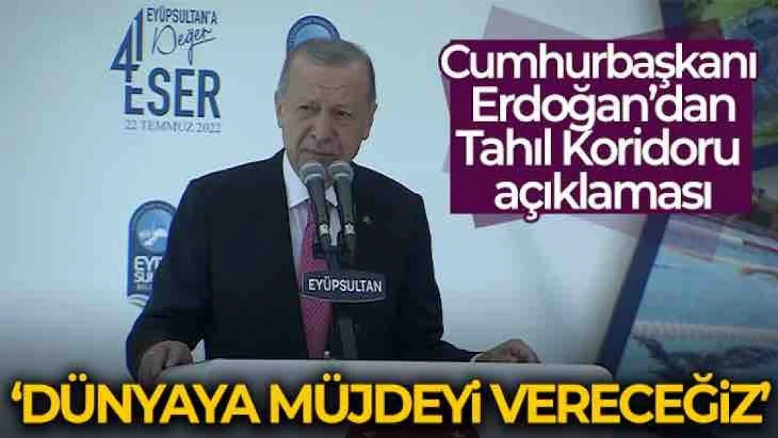 Cumhurbaşkanı Erdoğan'dan tahıl koridoru açıklaması