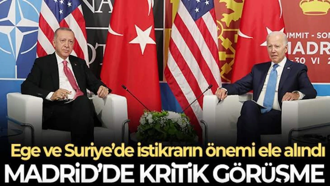 Cumhurbaşkanı Erdoğan ile ABD Başkanı Biden arasında kritik görüşme