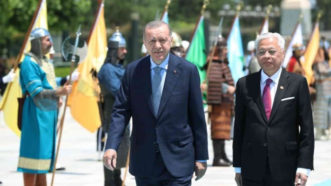 Cumhurbaşkanı Erdoğan, Malezya Başbakanı Yakub'u resmi törenle karşıladı