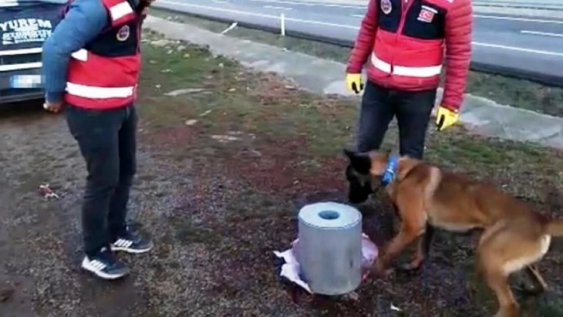 Diyarbakır'da emanet olarak gönderilen özel tasarımlı silindirden esrar çıktı