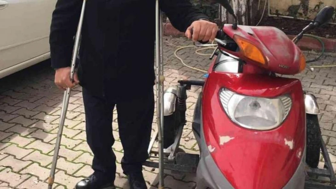 Engelli vatandaşın 'elim ayağım' dediği motosikletini çaldılar