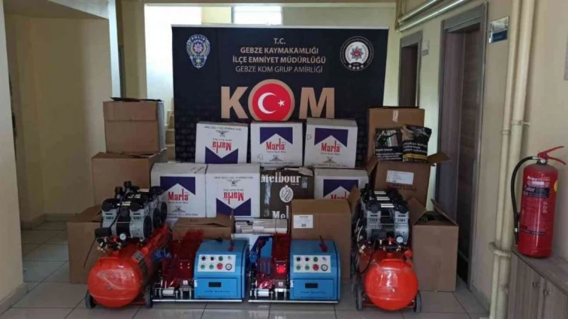 Kocaeli'de kaçak sigara operasyonu: 2 gözaltı