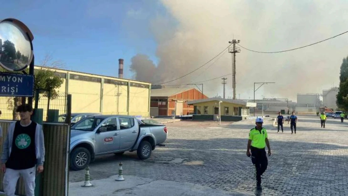 Konya'da şeker fabrikasındaki yangın söndürüldü