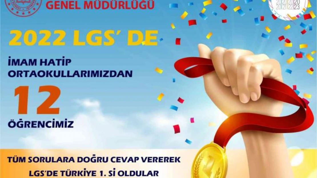 LGS'de İmam Hatip Ortaokullarından büyük başarı