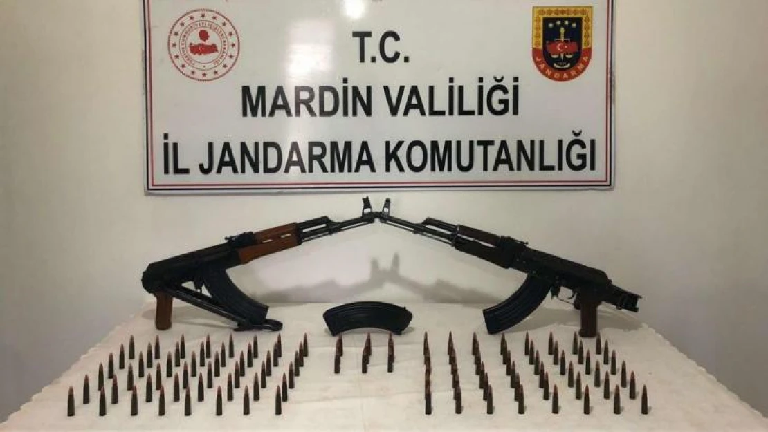 Mardin'de durdurulan araçta silah ve mühimmat ele geçirildi