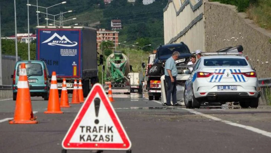 Ordu'da trafik kazası: 2 yaralı