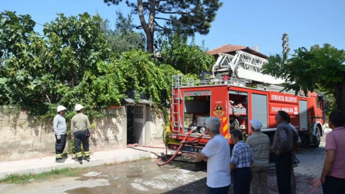 Osmancık'ta ev yangını korkuttu