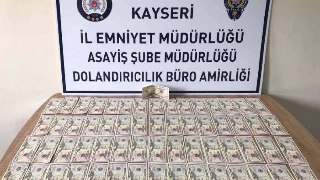 Sahte dolarla alışveriş yaparken yakalandı