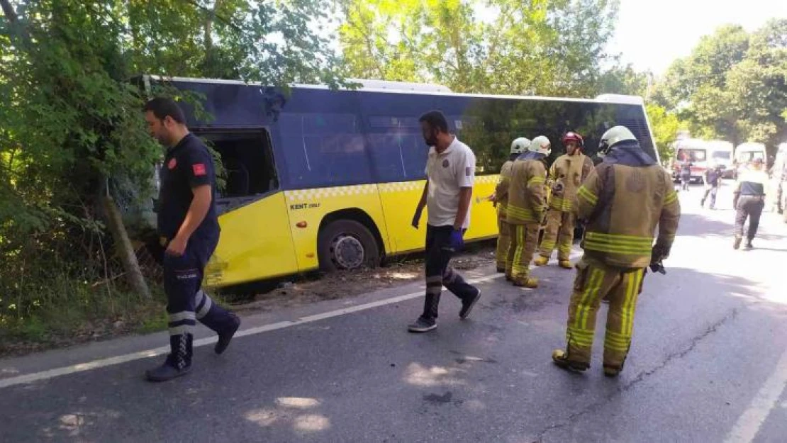 Sarıyer'de İETT otobüsü zincirleme kazaya karıştı 6 yaralı