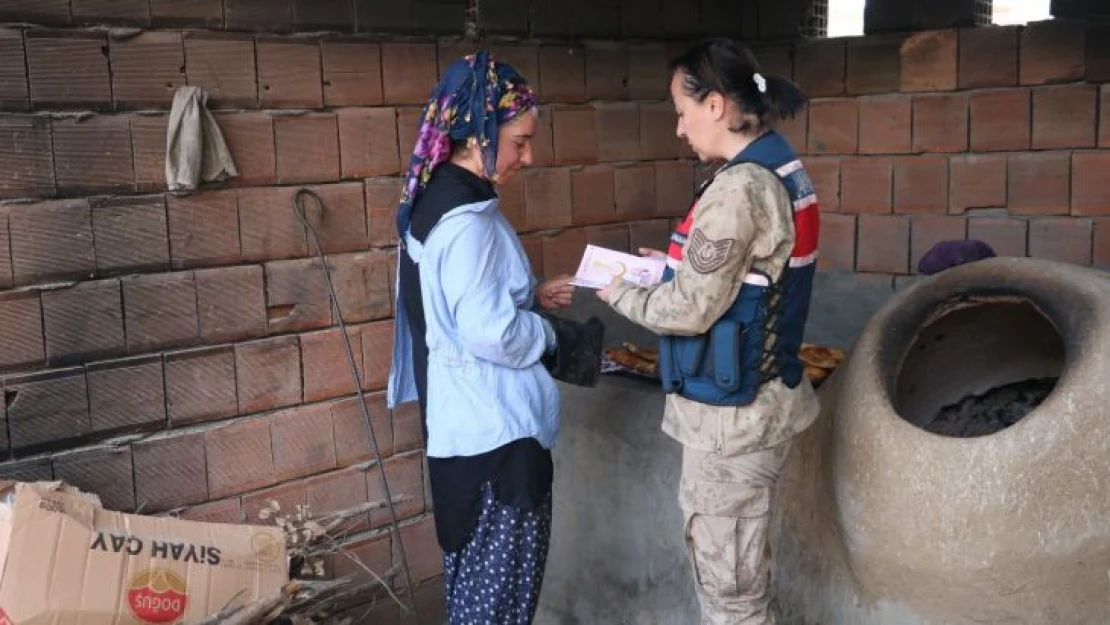 Siirt'te jandarma ekipleri KADES uygulamasını tanıttı