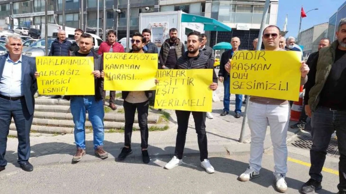Tekirdağlı taksiciler çaresiz