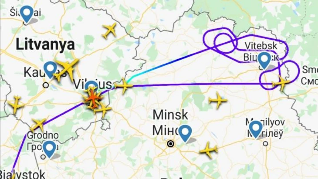 THY'nin Moskova uçağı teknik arıza nedeniyle Vilnus'a yönlendirildi