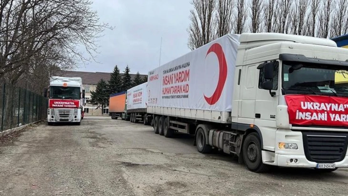 Türkiye'nin Kiev Büyükelçiliği: 'Yardım tırları Ukrayna'ya ulaştı'