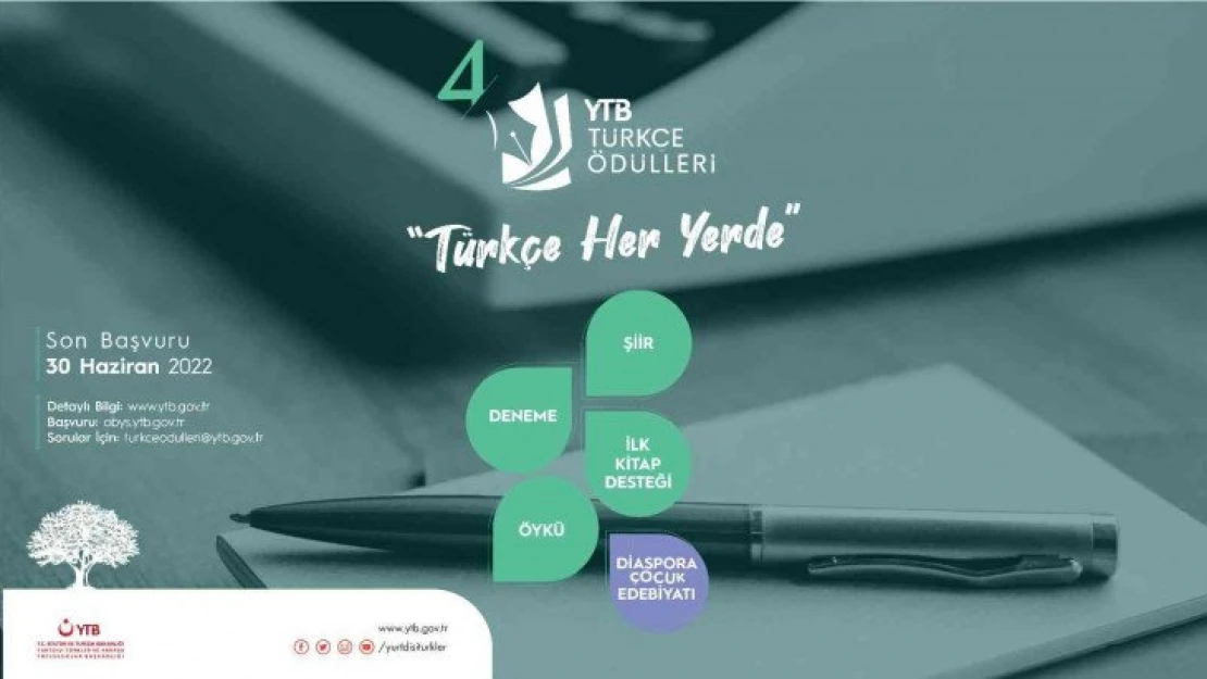 YTB'den yurt dışındaki vatandaşlara yönelik 'YTB Türkçe Ödülleri' yarışması