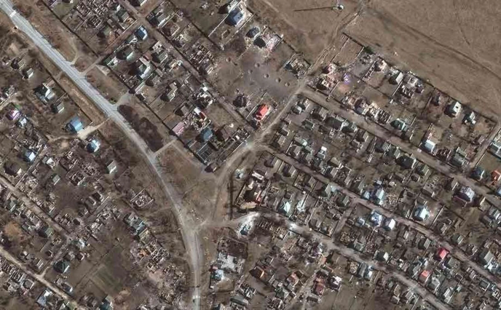 Ukrayna, Rus saldırıları sonrası uydudan görüntülendi