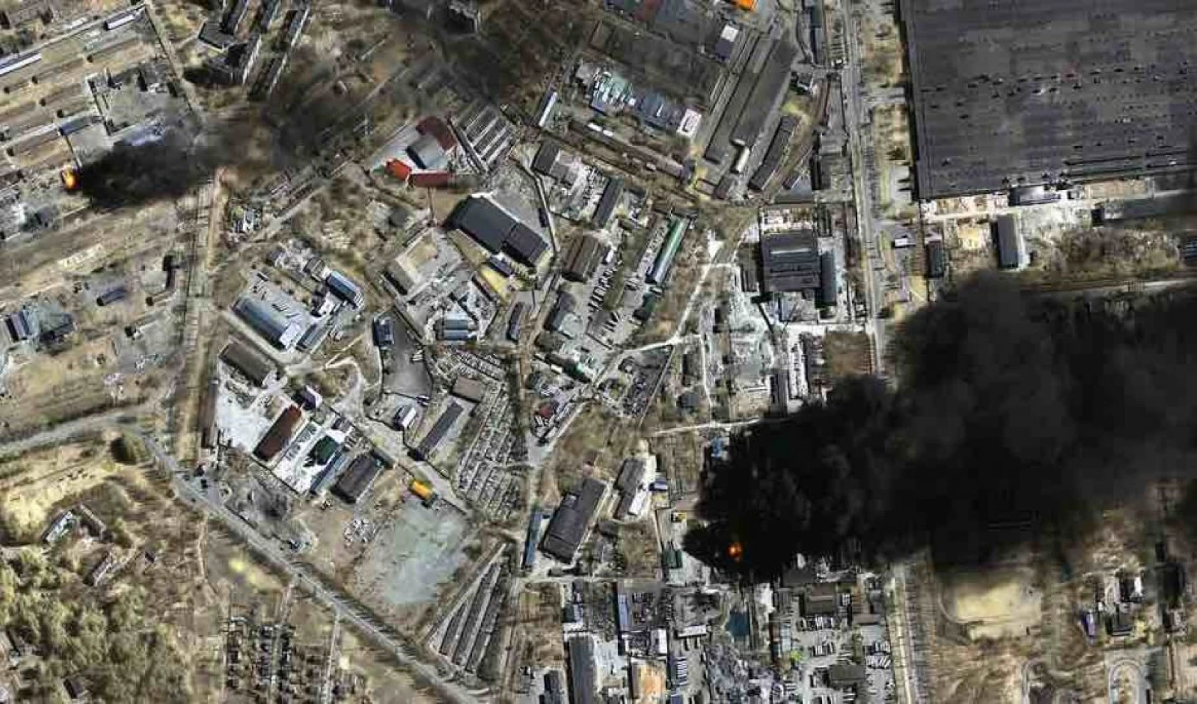 Ukrayna, Rus saldırıları sonrası uydudan görüntülendi