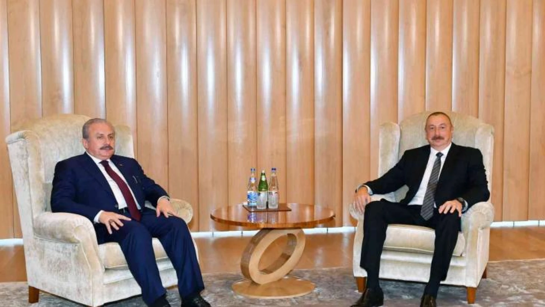 Aliyev, TBMM Başkanı Şentop'u kabul etti