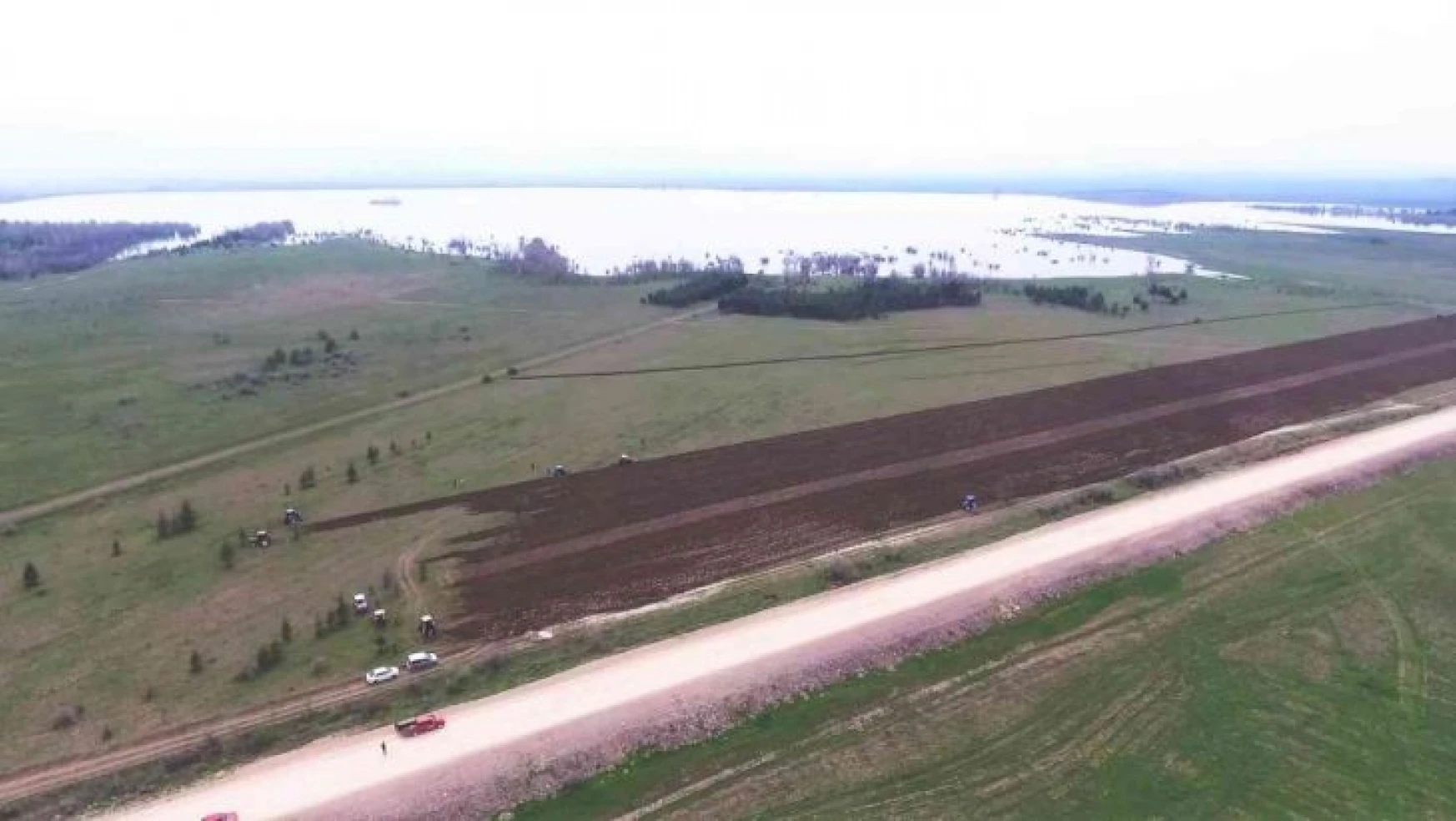 Amasya'da Yedikır Barajı'nın kıyısı tarımsal üretime kazandırılıyor