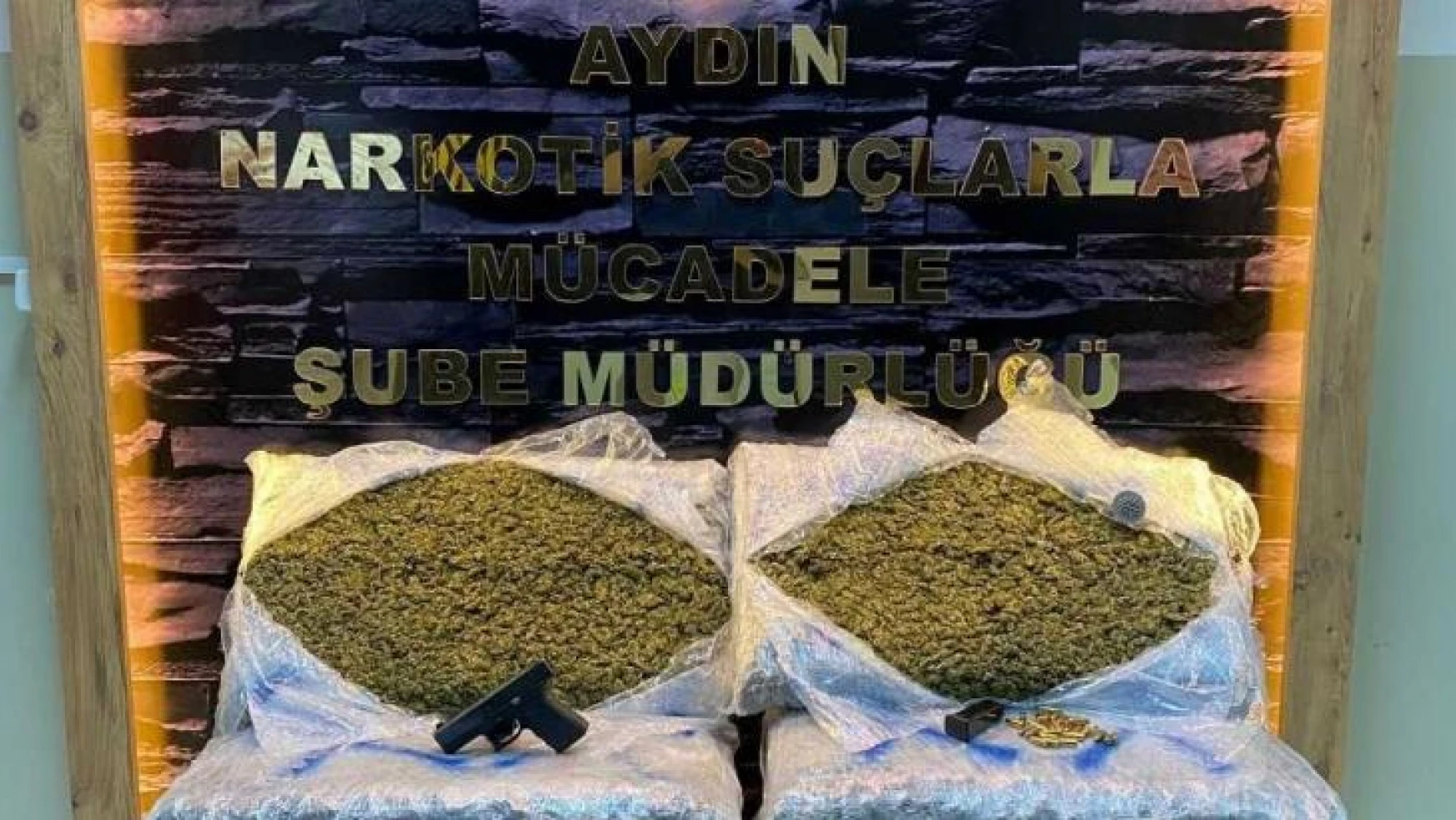 Aydın'da operasyonda 75 kilogram uyuşturucu ele geçirildi