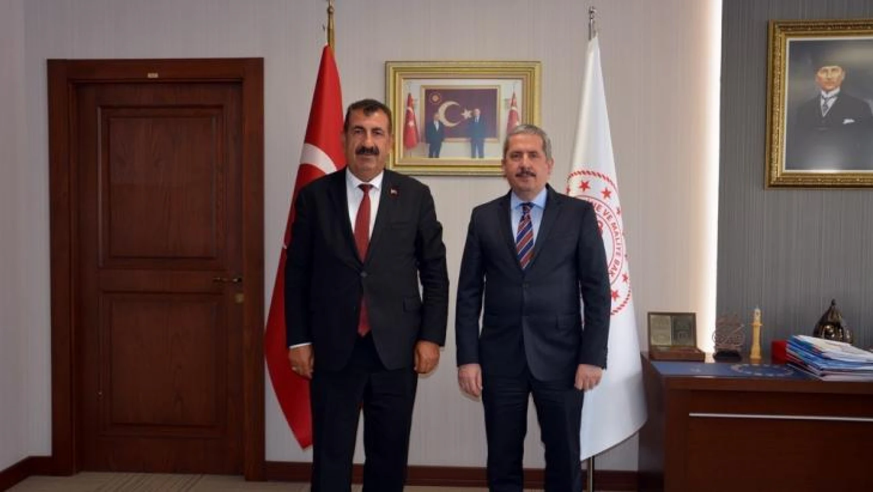Bakan Yardımcısı Gürcan, TÜDKİYEB Başkanı Çelik'i kabul etti