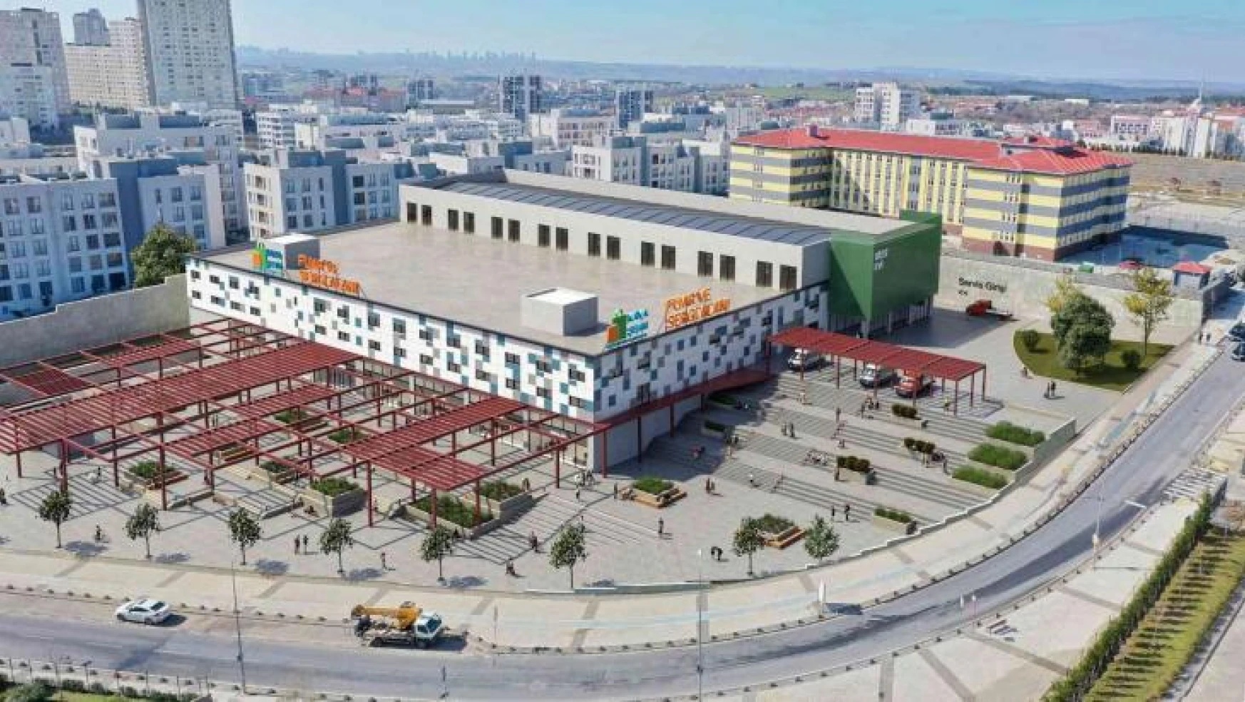 Başakşehir'in yeni kapalı pazarı Fenertepe'ye yapılıyor