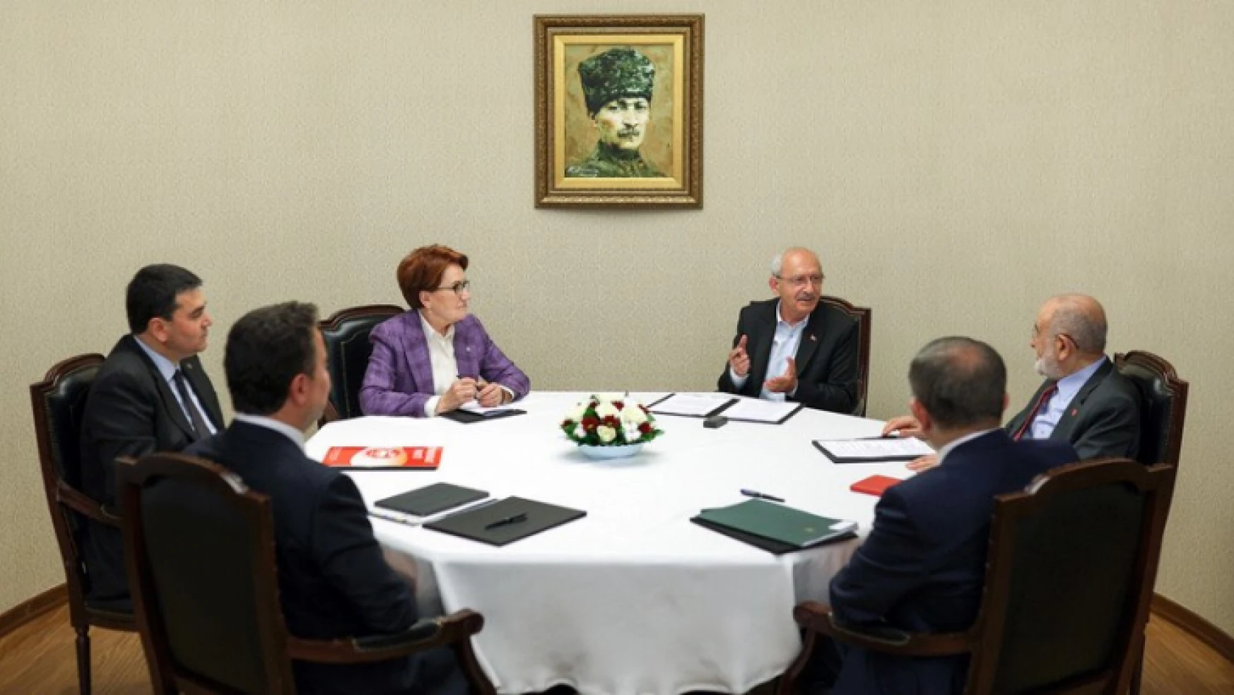Erdoğan'ın 13. cumhurbaşkanı seçilmesinin ardından ardından Millet İttifakı liderleri toplandı