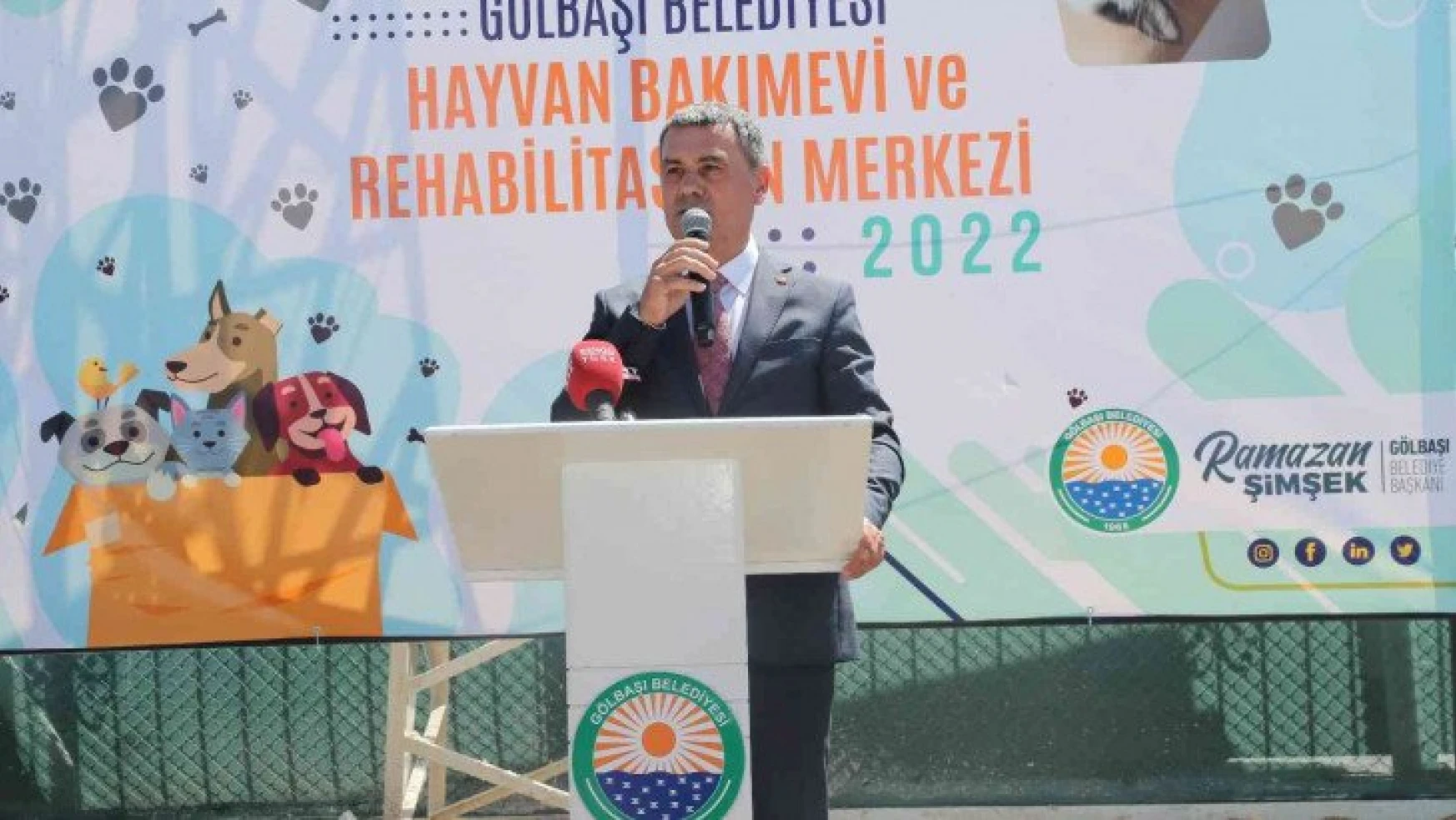 Gölbaşı Belediyesi 'Hayvan Bakımevi ve Rehabilitasyon Merkezi'nin açılışı yapıldı
