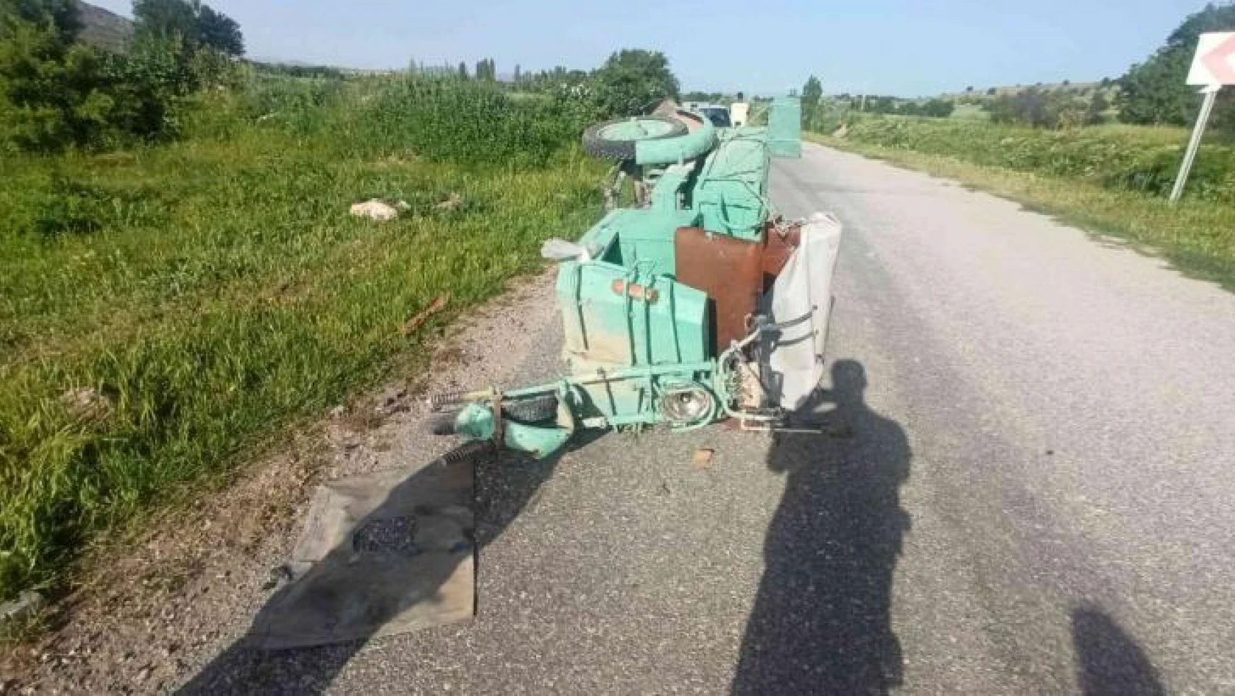 Konya'da üç tekerlekli motosiklet devrildi: 1 ölü