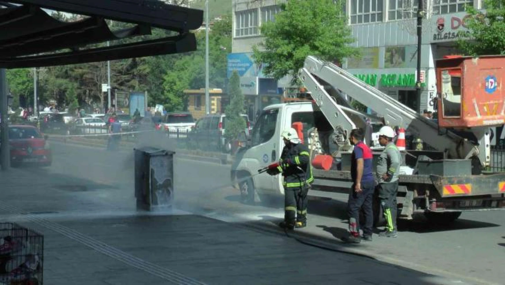 Nevşehir'de patlayan trafo paniğe neden oldu