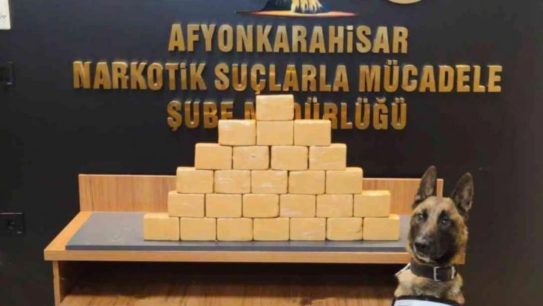 Polis 13 kilo 800 gram eroinle Afyon'un rekorunu kırdı