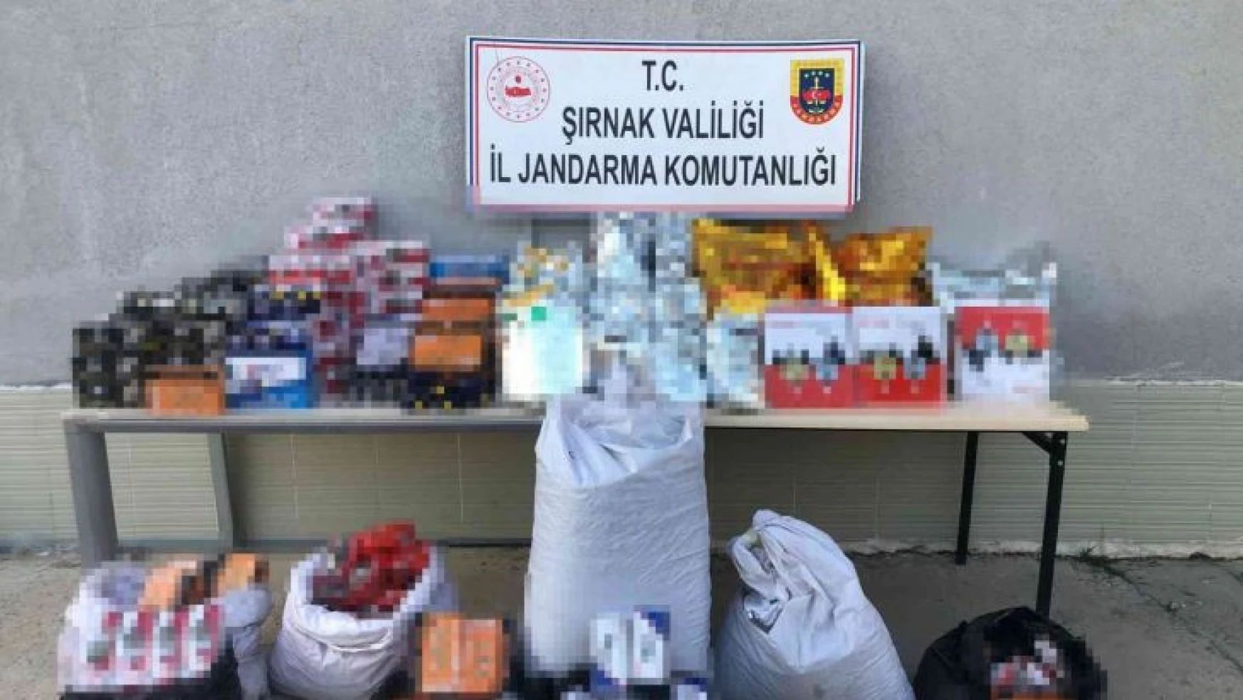 Şırnak'ta 10 bin paket kaçak sigara ele geçirildi: 65 gözaltı