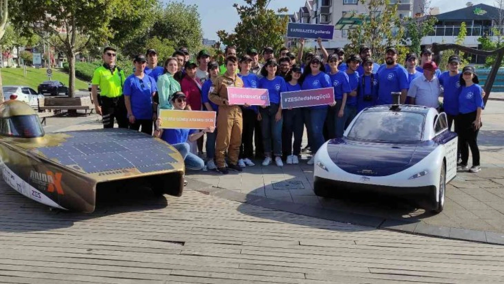 Üniversiteli öğrencilerin yaptığı elektrikli araç Bursa'dan tura başladı