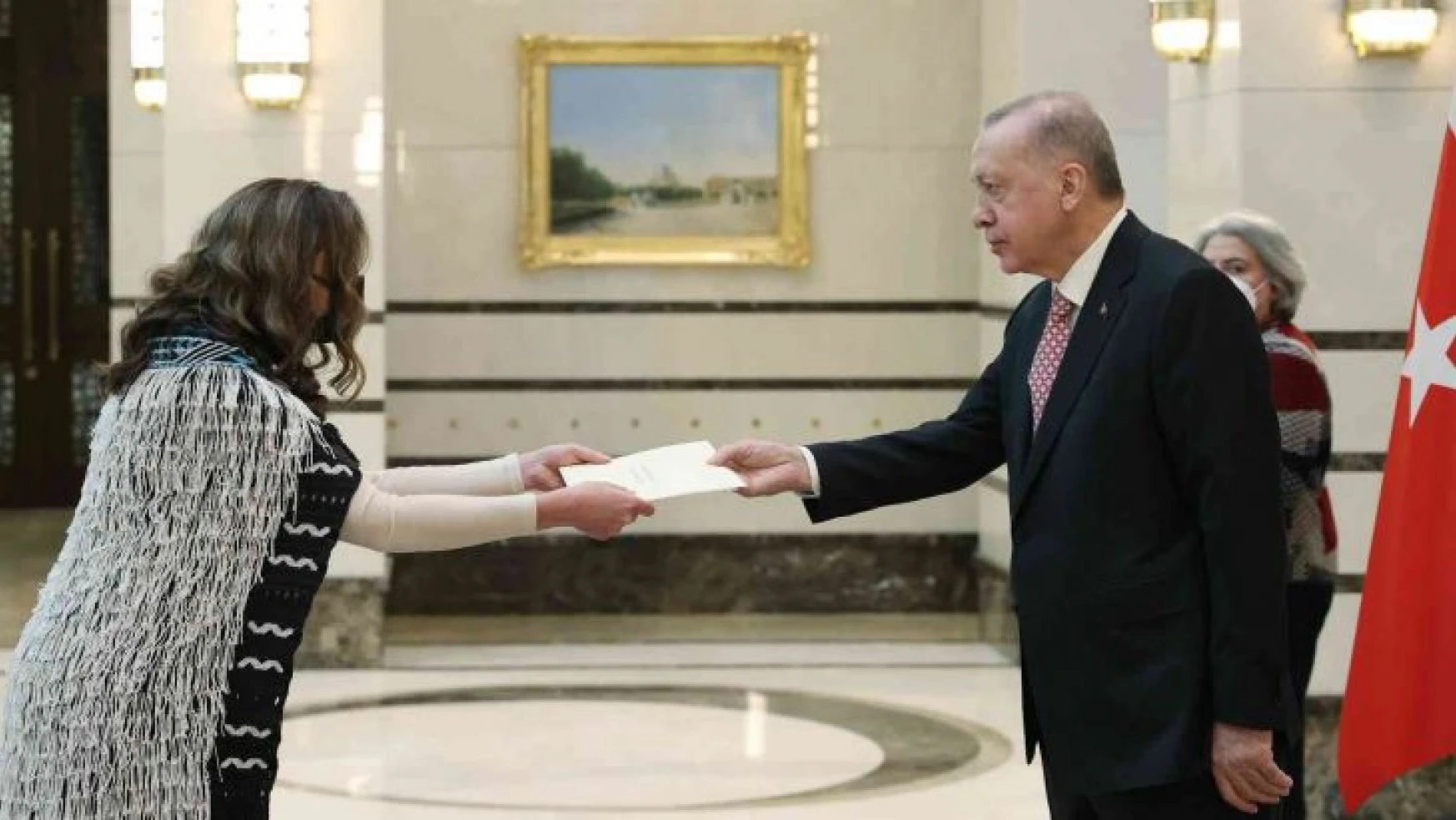 Yeni Zelanda Büyükelçisi Coulson-Sinclair, Cumhurbaşkanı Erdoğan'a güven mektubu sundu