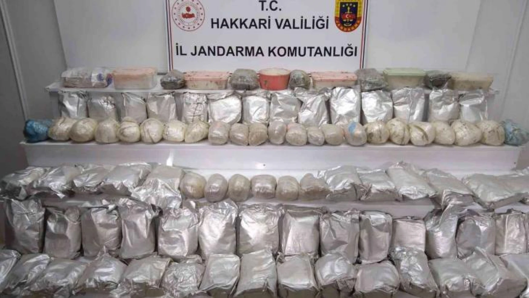 Yüksekova ilçesinde 100 kilo uyuşturucu ele geçirildi
