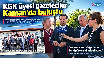 Belediye Başkanı Emre Demirci 'Kaman' vizyonunu gazetecilerle paylaştı