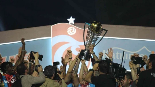 Trabzonspor şampiyonluk kupasını aldı