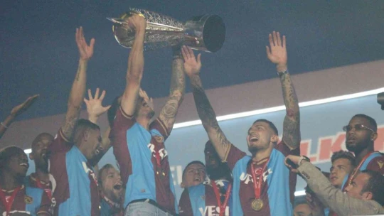 Trabzonspor şampiyonluk kupasını aldı