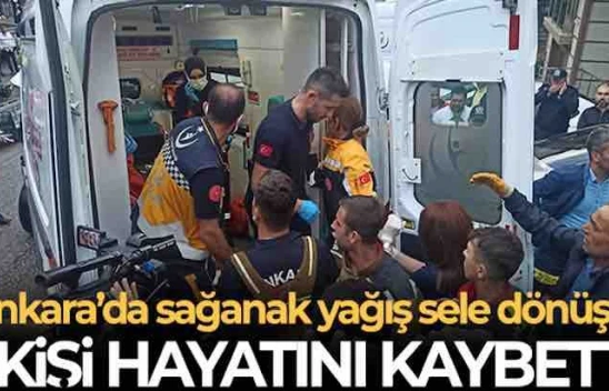 Ankara'nın Keçiören ilçesinde İncirli Mahallesi'nde bulunan bir binanın bodrum katında dolan yağmur suları sonrası bir kadının cansız bedenine ulaşıldı.