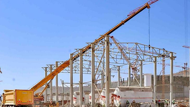 Akkuyu'da başlatma ve devreye alma yedek kazan dairesi için üretilen teknik ekipmanların montajı başladı