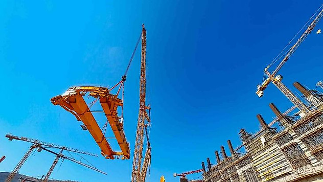 Akkuyu NGS'nin 1'inci güç ünitesinde kutup vincinin montajı yapıldı