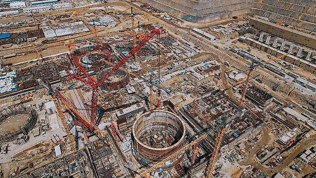 Akkuyu NGS'nin 2. ünitesinde iç koruma kabuğunun 3. katmanı kuruldu