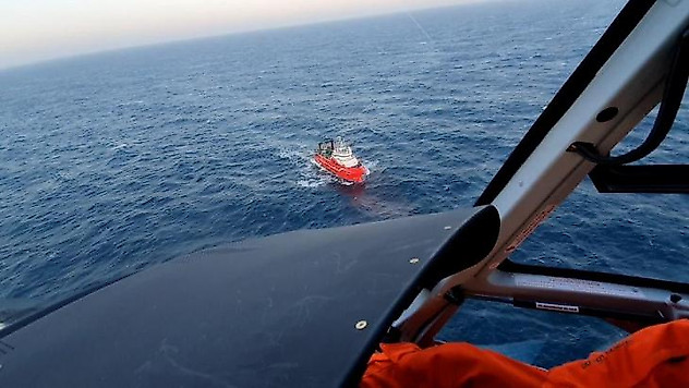 Arjantin'de kalp krizi geçiren balıkçı helikopterle kurtarıldı