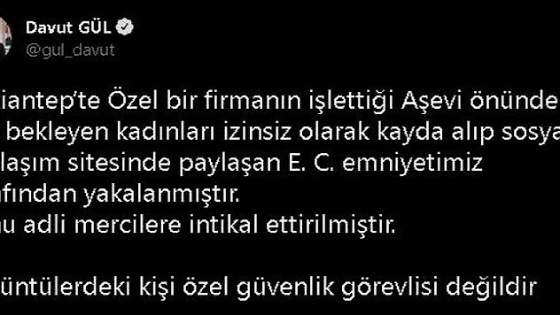 Aşevindeki kadınların videosunu izinsiz çeken şahıs gözaltına alındı