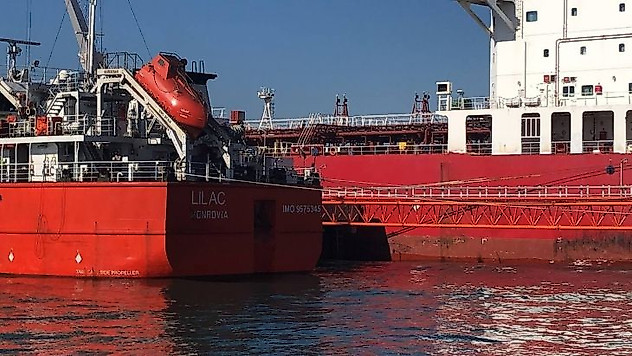 Ayçiçek yüklü ilk gemi Mersin'e ulaştı