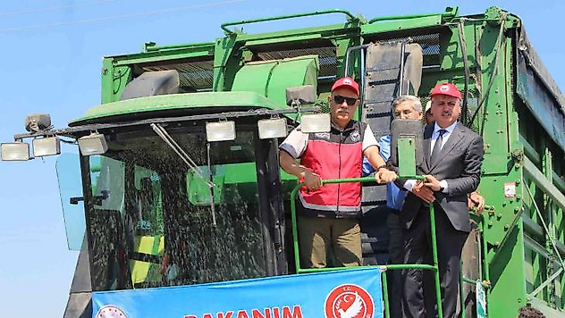 Bakan Kirişci Amik Ovası'nda pamuk hasadına katıldı