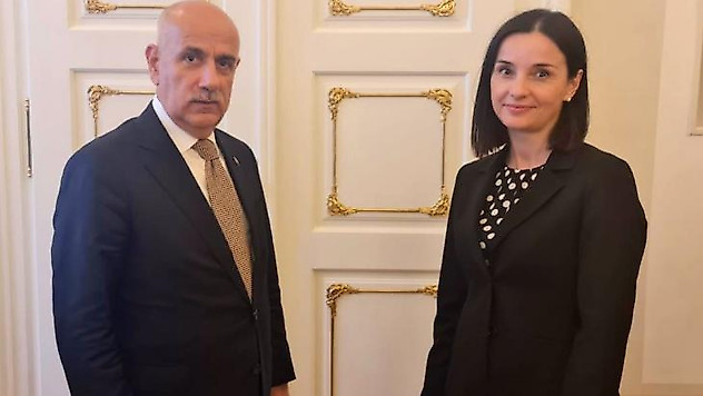 Bakan Kirişci, Hırvat mevkidaşı Vuckovic ile bir araya geldi