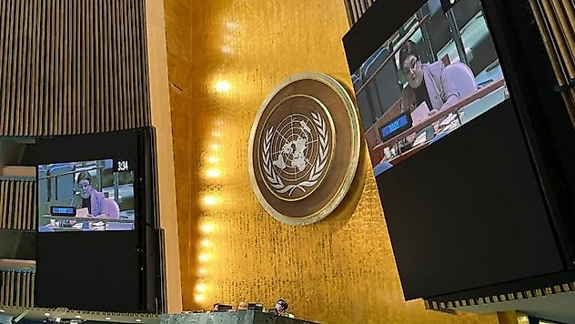 Bakan Yanık,  New York'ta Batı'ya insanlık dersi verdi