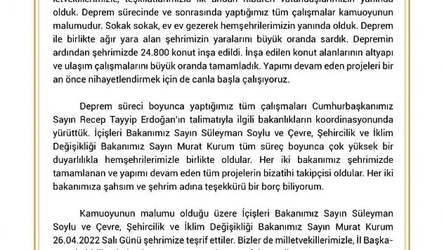 Başkan Şerifoğulları: 'CHP İl Başkanlığı vatandaşına tepeden bakan birilerini görmek istiyorsa dönüp CHP'ye baksın'
